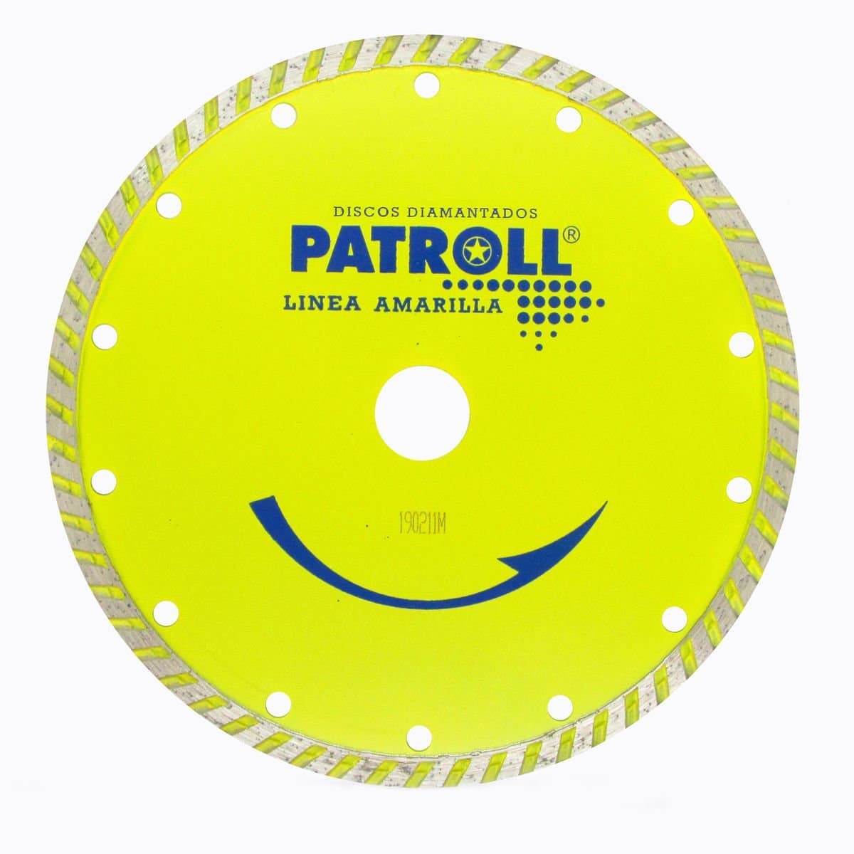 Disco Diamantado Turbo 178mm Patroll Amarilla Aliafor Pyt-7