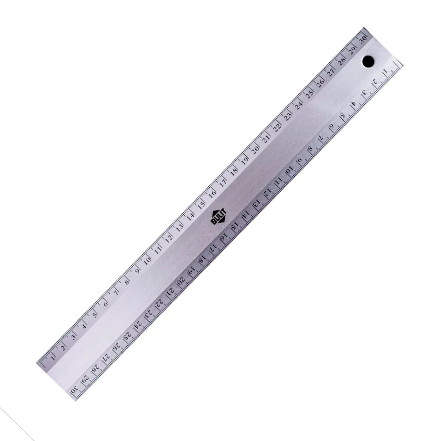 Regla Grabada Milimetrada Aluminio 30 Cm Bulit