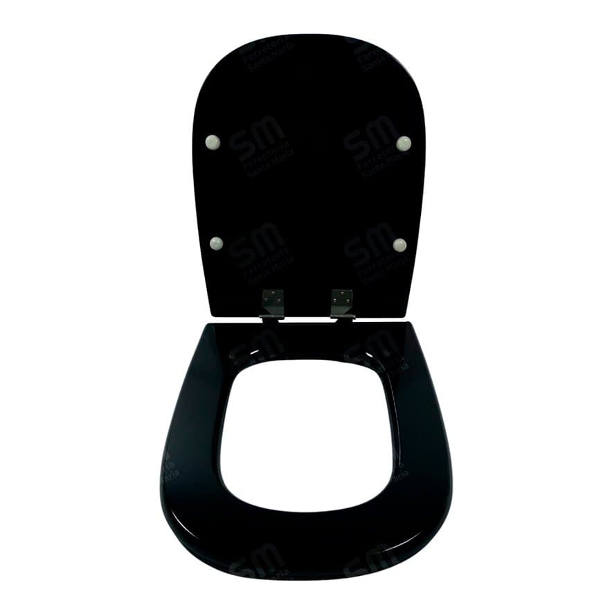 Asiento Fadas Negro para Inodoro Bari