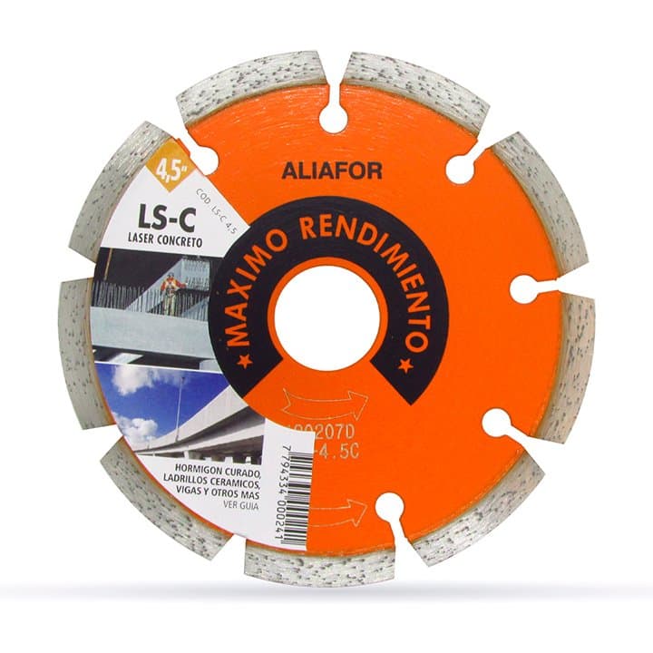 Disco Diamantado Laser Concreto 115mm Aliafor Ls-4.5