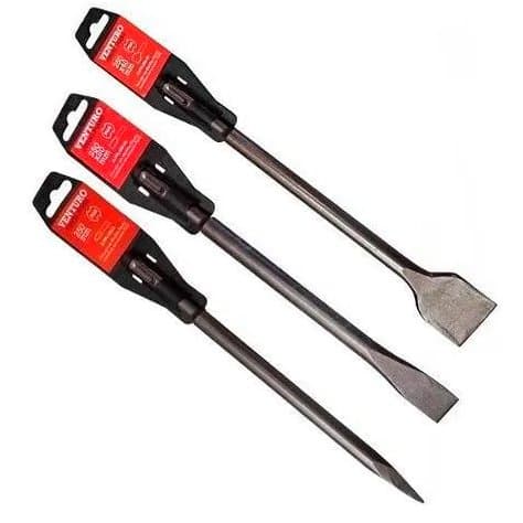 Set 3 Cinceles 2 Planos + 1 Punta Sds Plus Venturo Aliafor
