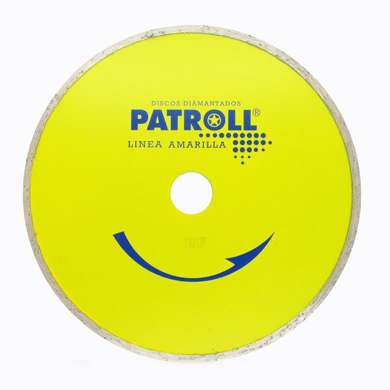 Disco Diamantado Continuo 178mm Patroll Amarilla Aliafor 7