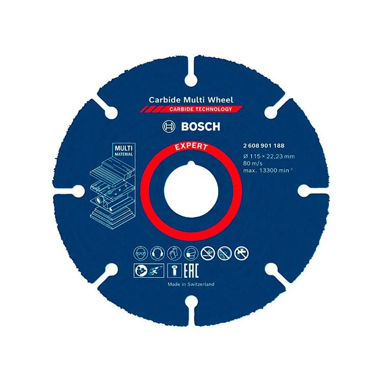 Disco de Corte Bosch Expert 115mm Multimaterial P/ Amoladora