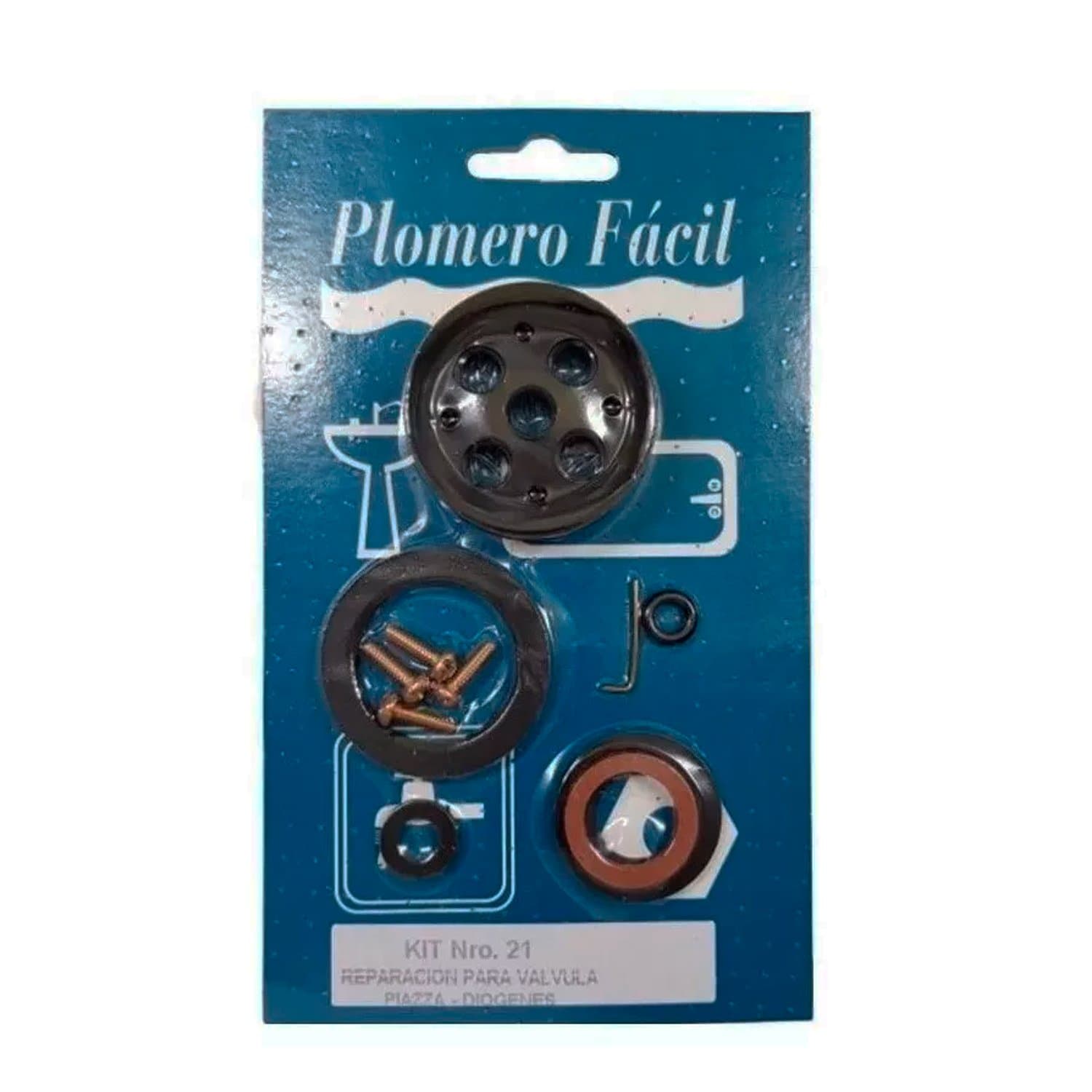 Kit Reparación Plomero Fácil N° 21 Válcula Diógenes y Piazza