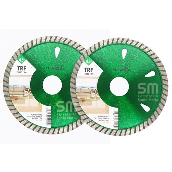 Disco Diamantado Porcelanato Turbo Fino 115 Aliafor Trf X2 un