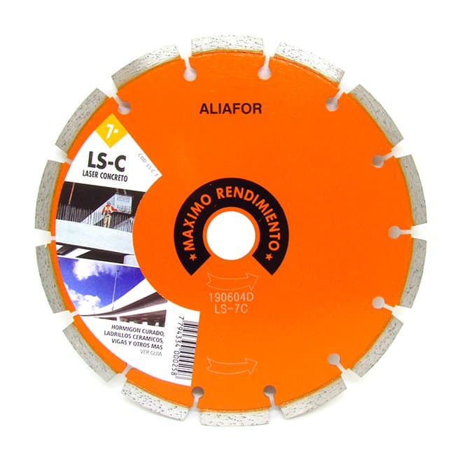 Disco Diamantado Laser Concreto Segmentado 178mm Aliafor Ls-7c