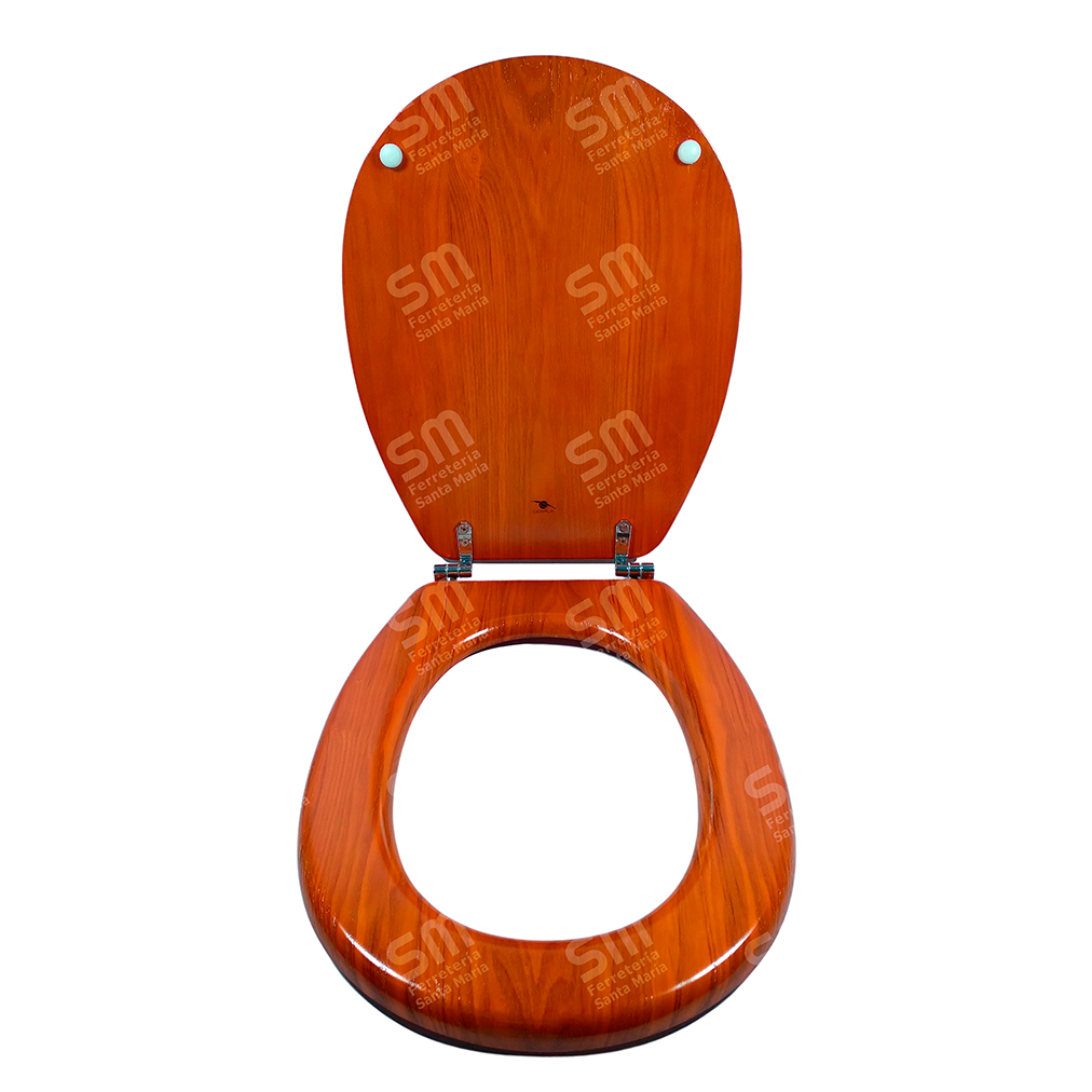 ASIENTO DERPLA PI ENCHAPADO EN MADERA NATURAL PARA INODORO PILAR