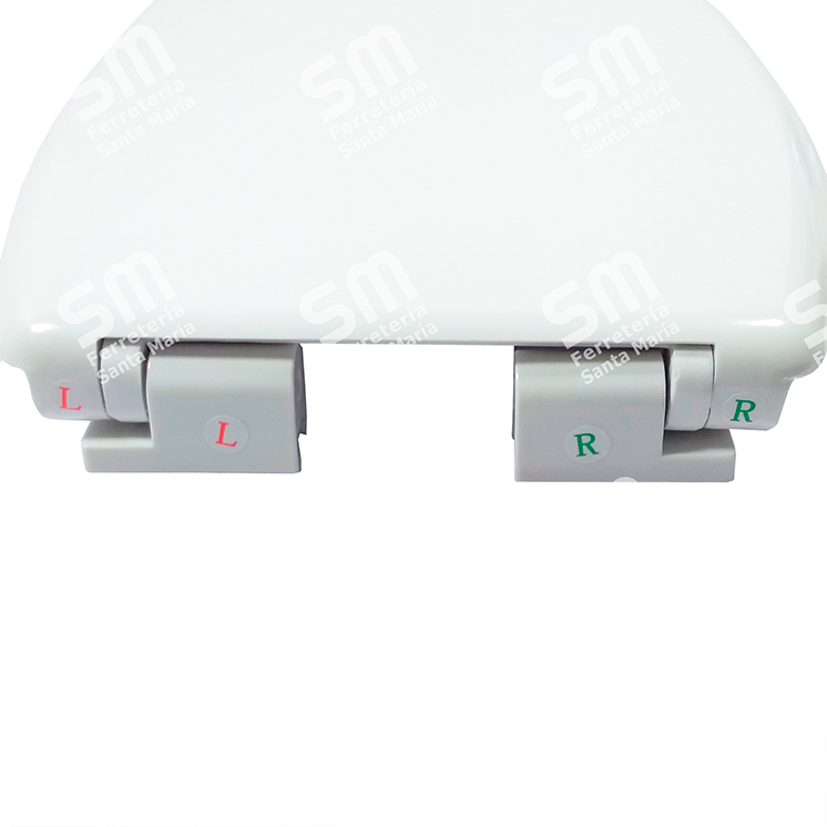 ASIENTO DERPLA AN BLANCO CIERRE SUAVE PARA INODORO ANDINA - Imagen 4