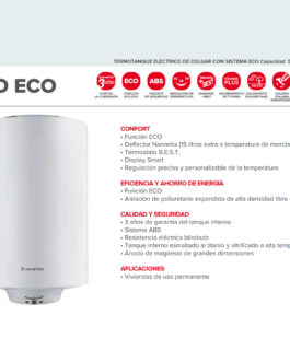 TERMOTANQUE ELELCTRICO ARISTON PRO ECO 80 LITROS