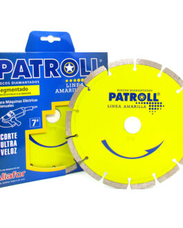 DISCO DIAMANTADO SEGMENTADO 180mm 7 PATROLL AMARILLA ALIAFOR
