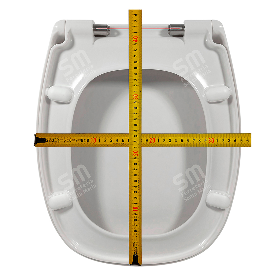 ASIENTO ARIEL BLANCO CIERRE SUAVE DESMONTABLE PARA INODORO MONACO - Imagen 3