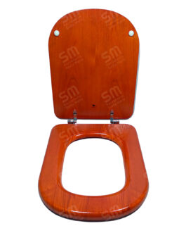 ASIENTO DERPLA BA ENCHAPADO EN CEDRO NATURAL PARA INODORO BARI