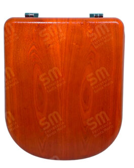 ASIENTO DERPLA BA ENCHAPADO EN CEDRO NATURAL PARA INODORO BARI