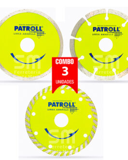 DISCOS X3 DIAMANTADO CONTINUO SEGMENTADO TURBO 115mm PATROLL