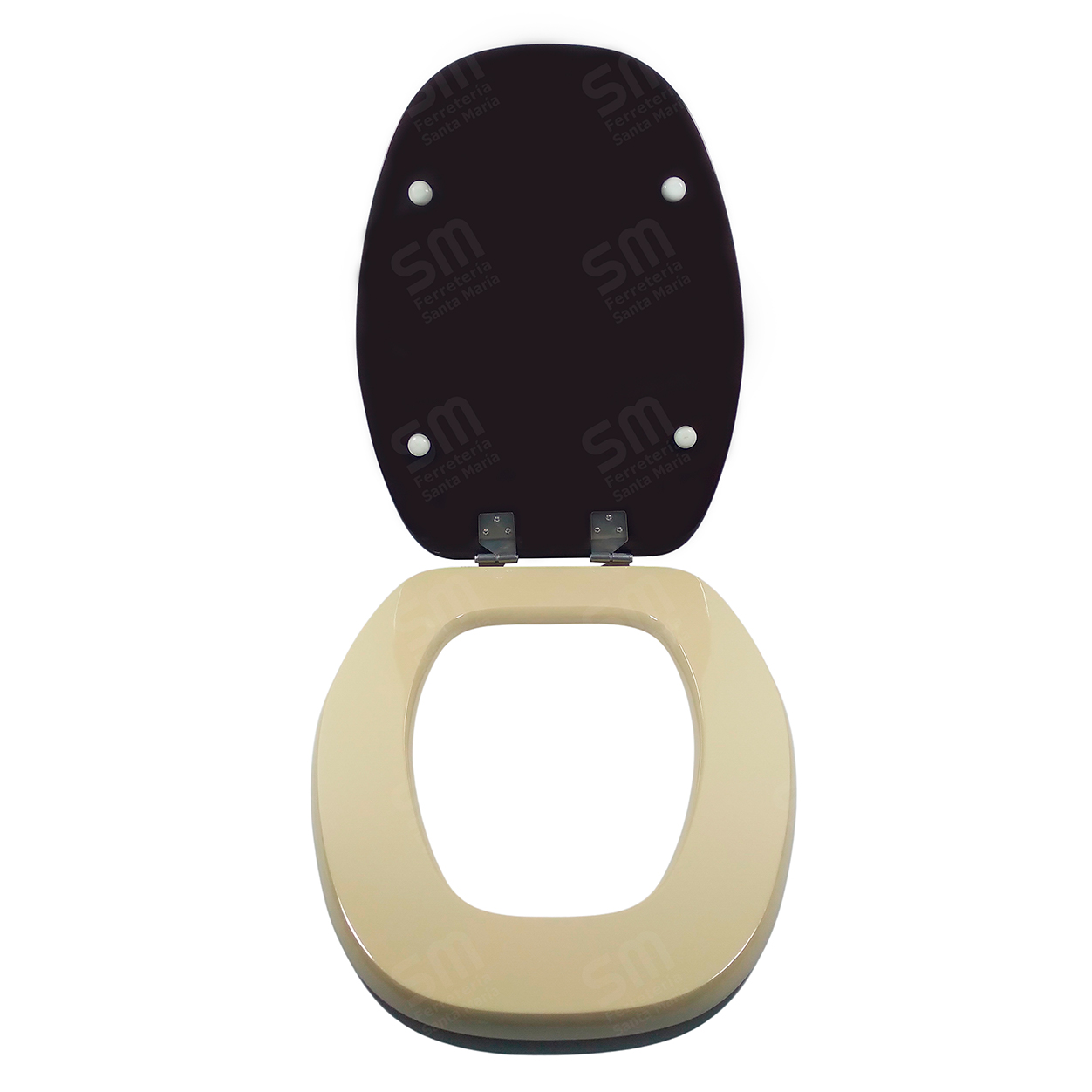 ASIENTO FADAS BICOLOR ARENA/CAFE PARA INODORO IMPERIAL