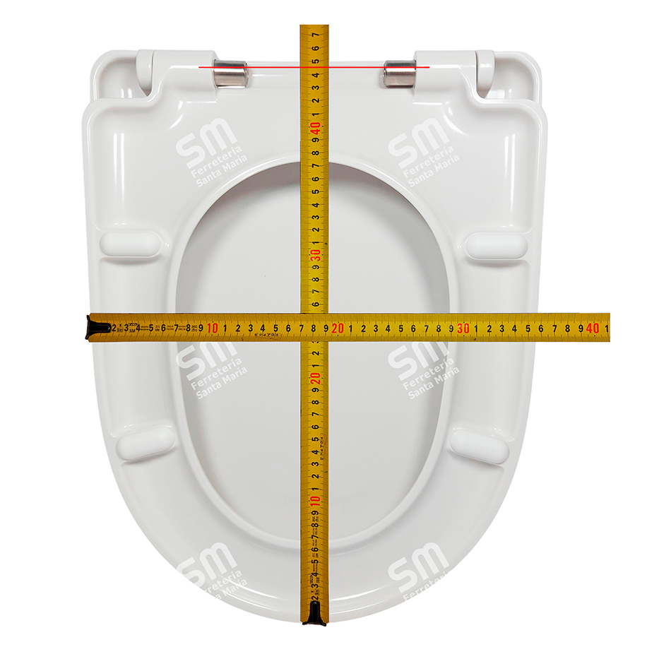 ASIENTO ARIEL BLANCO CIERRE SUAVE DESMONTABLE PARA INODORO MARINA - Imagen 3