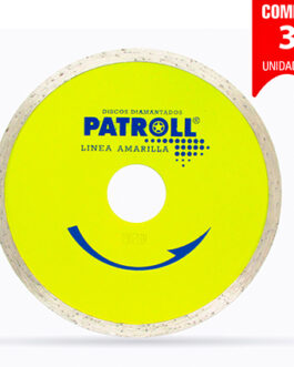 DISCO DIAMANTADO CONTINUO 115mm PATROLL AMARILLA ALIAFOR X 3