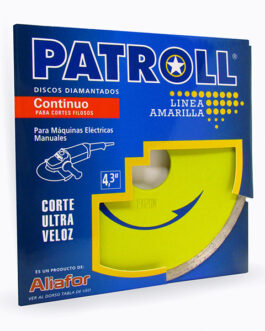 DISCO DIAMANTADO CONTINUO 115mm PATROLL AMARILLA ALIAFOR