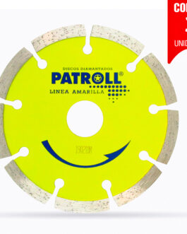DISCO DIAMANTADO SEGMENTADO 115mm PATROLL AMARILLA X 3 UNID