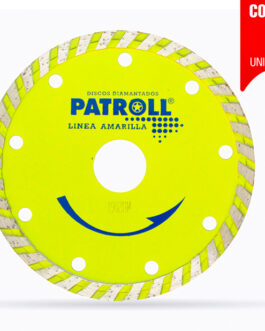 DISCO DIAMANTADO TURBO 115mm PATROLL AMARILLA ALIAFOR X 3 UN