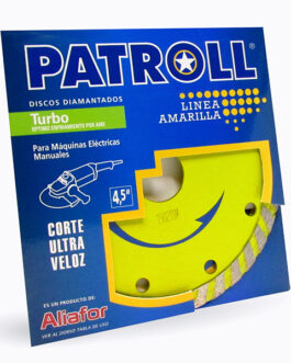 DISCO DIAMANTADO TURBO 115mm PATROLL AMARILLA ALIAFOR