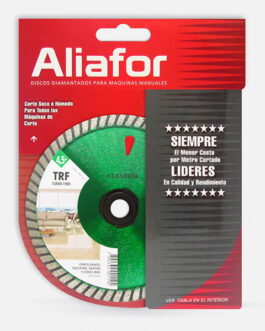 DISCO DIAMANTADO PORCELANATO TURBO FINO 115 ALIAFOR TRF X2 UN