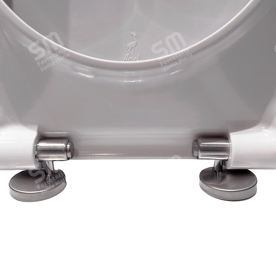 ASIENTO ARIEL BLANCO CIERRE SUAVE DESMONTABLE PARA INODORO HALL - Imagen 3