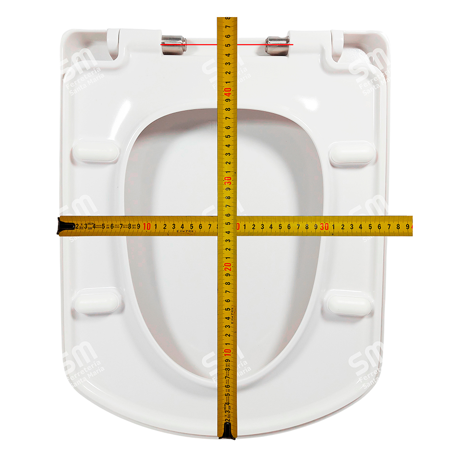 ASIENTO ARIEL BLANCO CIERRE SUAVE DESMONTABLE PARA INODORO HALL - Imagen 5