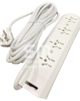 ZAPATILLA MULTINORMA 4 TOMAS CABLE 5m PROTEC TÉRMICA KALOP