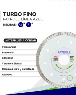 DISCO DIAMANTADO PORCELANATO ALIAFOR PATROLL TURBO FINO TRF 115mm