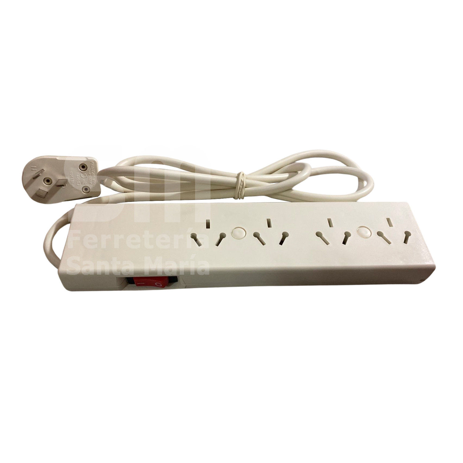 ZAPATILLA PROLONGADOR 4 TOMAS CABLE 1,5m C/ PROT. TÉRMICA RICHI