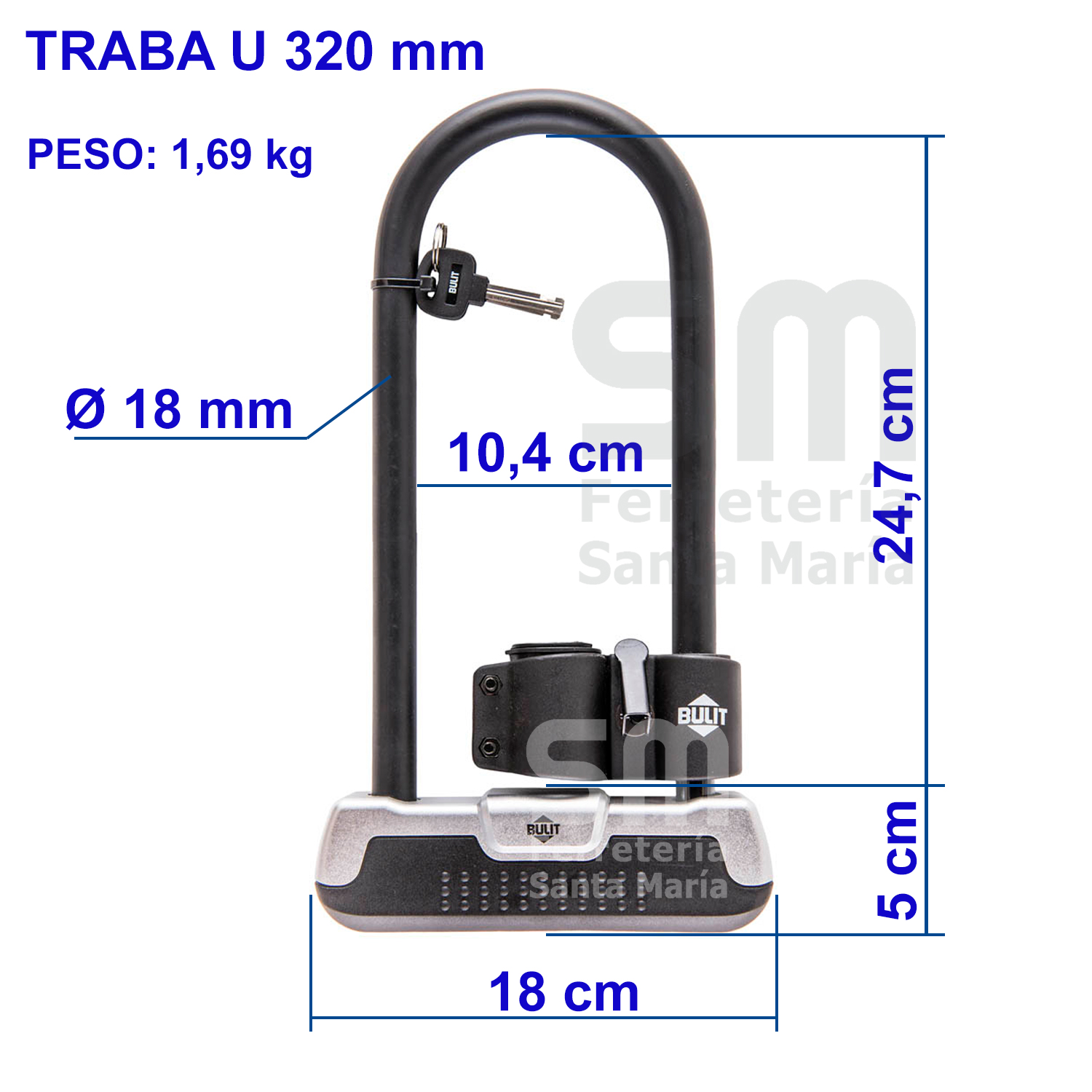 TRABA U MÁXIMA SEGURIDAD BULIT 320 - Imagen 3