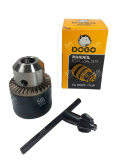 MANDRIL ESPECIALISTA 13mm C/ LLAVE PROFESIONAL 1/2 x 20 DOGO