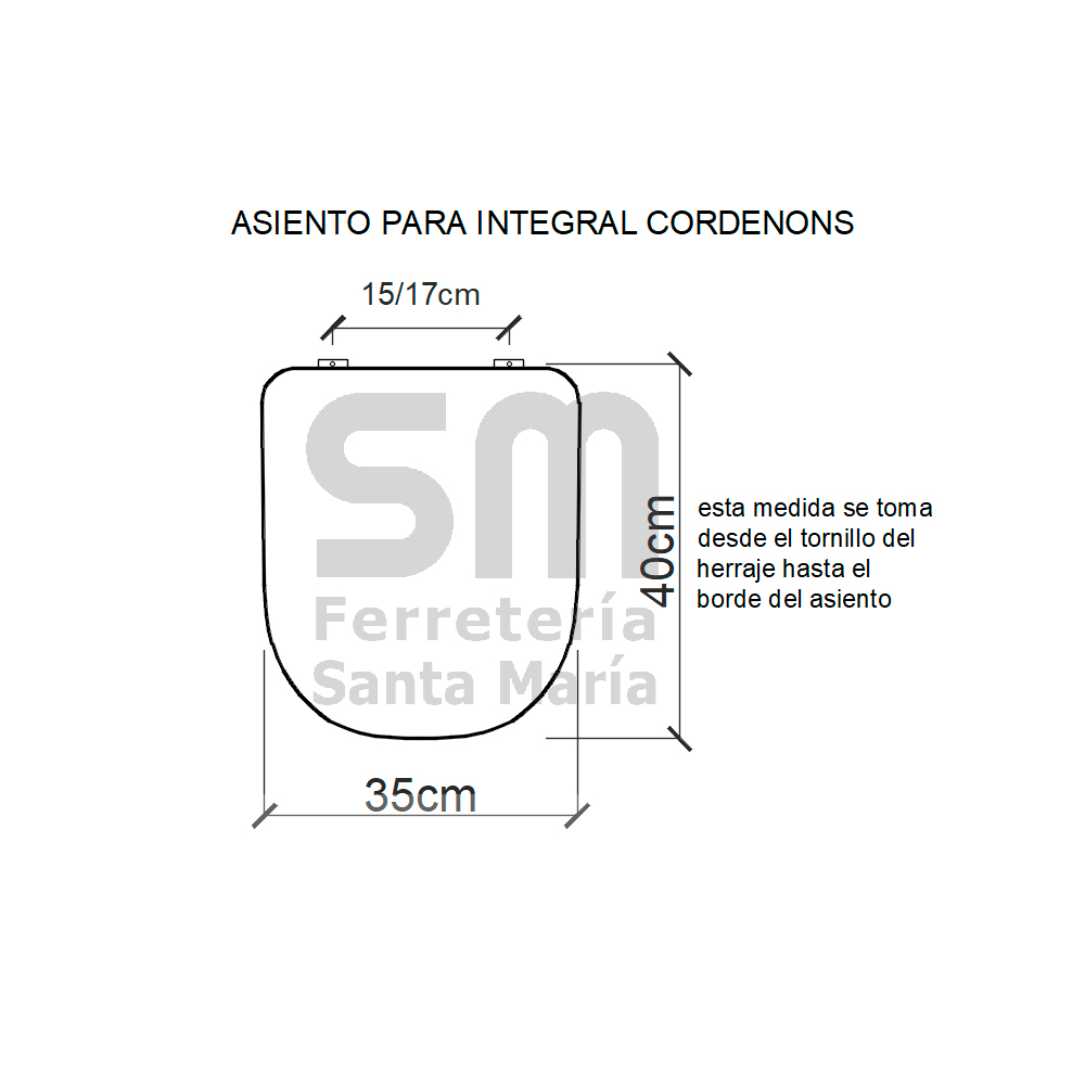ASIENTO FADAS BLANCO PARA INODORO INTEGRAL CORDENONS - Imagen 5