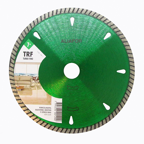 DISCO DIAMANTADO P/ PORCELANATO TURBO FINO 180 ALIAFOR TRF
