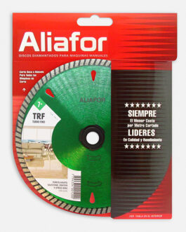 DISCO DIAMANTADO P/ PORCELANATO TURBO FINO 180 ALIAFOR TRF