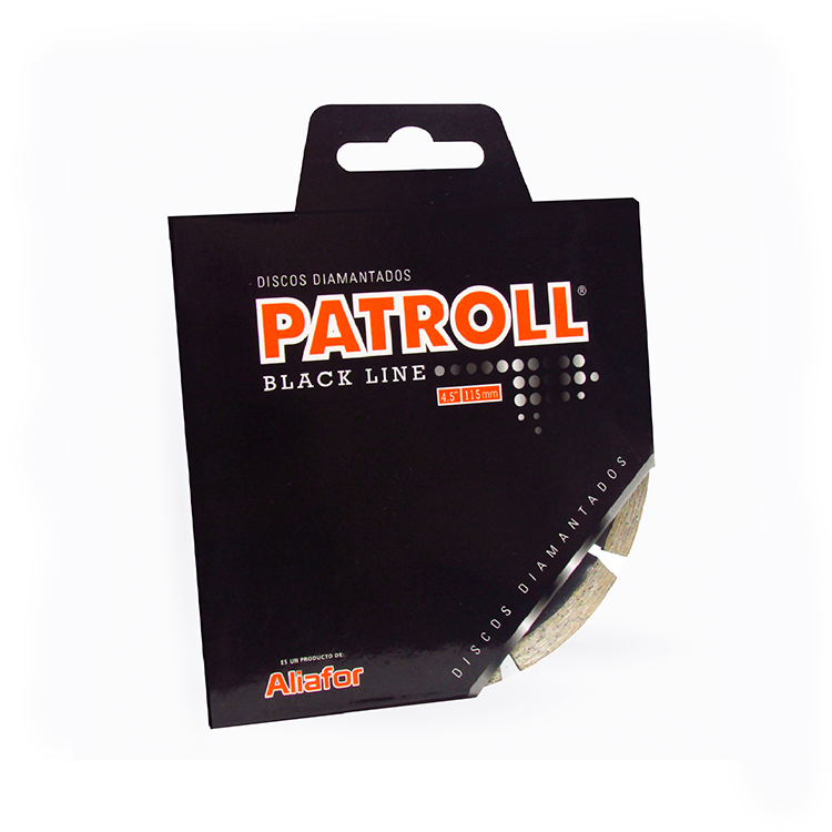 DISCO DIAMANTADO SEGMENTADO 115mm PATROLL BLACK LINE ALIAFOR - Imagen 2