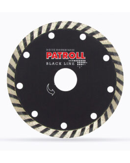 DISCO DIAMANTADO TURBO 115mm PATROLL BLACK LINE ALIAFOR