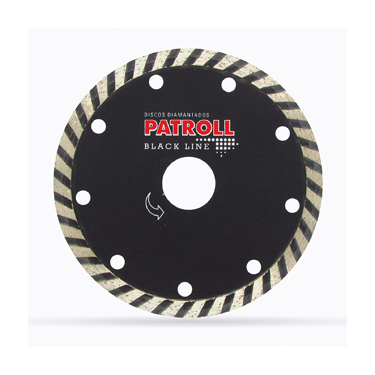 DISCO DIAMANTADO TURBO 115mm PATROLL BLACK LINE ALIAFOR