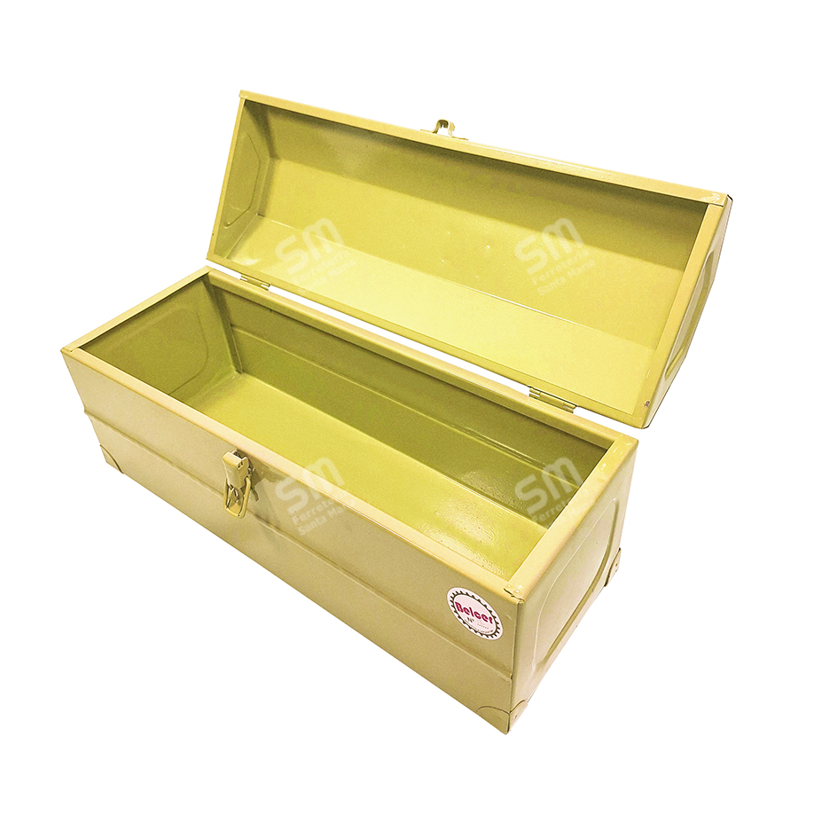 CAJA P/ HERRAMIENTAS CHAPA BROCHE METÁLICO BELCER HB N° 17 AMARILLA - Imagen 2