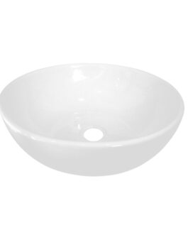 BACHA APOYO LOZA REDONDA SOFY DACCORD BAÑO BLANCA 27,5x10cm