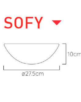 BACHA APOYO LOZA REDONDA SOFY DACCORD BAÑO BLANCA 27,5x10cm