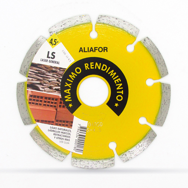 DISCO CORTE DIAMANTADO LASER GENERAL ALIAFOR 115mm LS-4.5