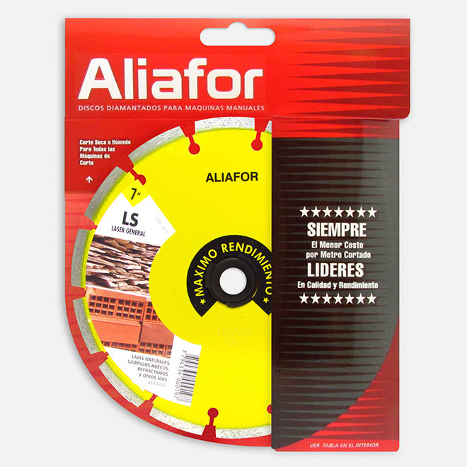 DISCO CORTE DIAMANTADO LASER GENERAL ALIAFOR 178mm LS-7 - Imagen 2