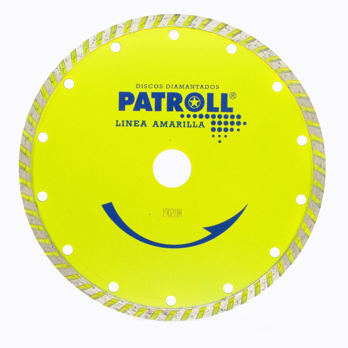 DISCO DIAMANTADO TURBO 178mm PATROLL AMARILLA ALIAFOR PYT-7