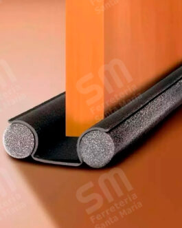 ZOCALO DOBLE BURLETE MARRÓN BAJO PUERTA INVIERNO VERANO GEKO