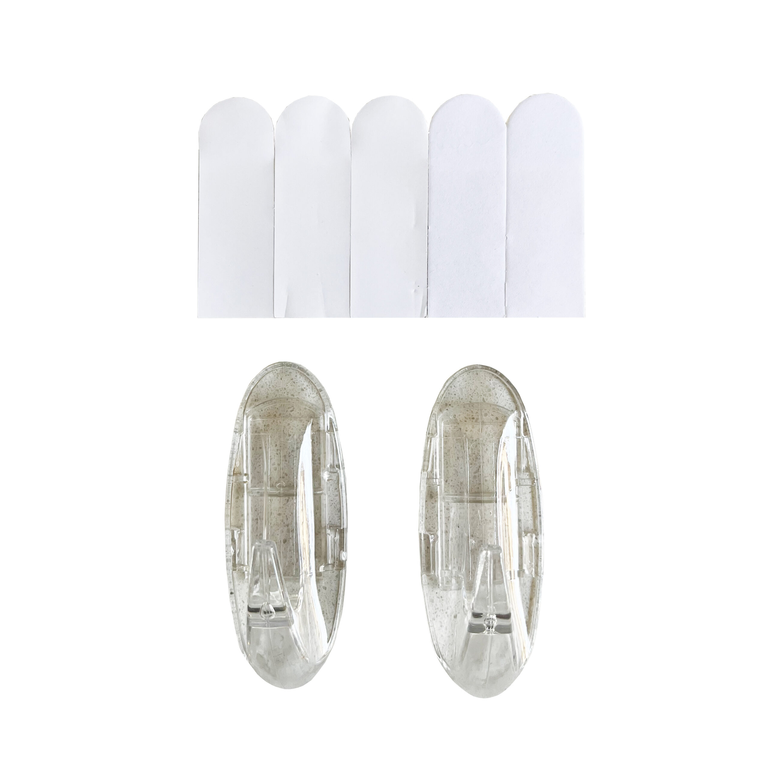 PERCHA AUTOADHESIVA REMOVIBLE TRANSPARENTE 2 UNID SUPRABOND - Imagen 2