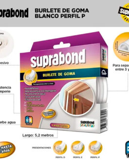 BURLETE PERFIL P BLANCO X5,2M SUPRABOND