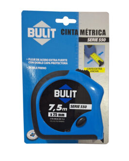 CINTA METRICA 7,5 M X 25 MM BULIT SERIE 550