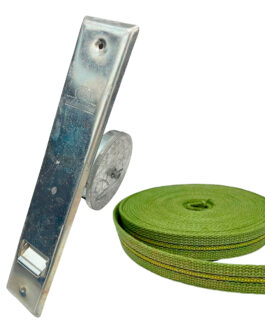 ENROLLADOR PERSIANA 18MT GALVANIZADO + CINTA VERDE REFORZADA